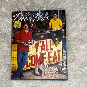 Autographed The Deen Bros. Y’all Come Eat Hardback Cookbook 2008 First Edition